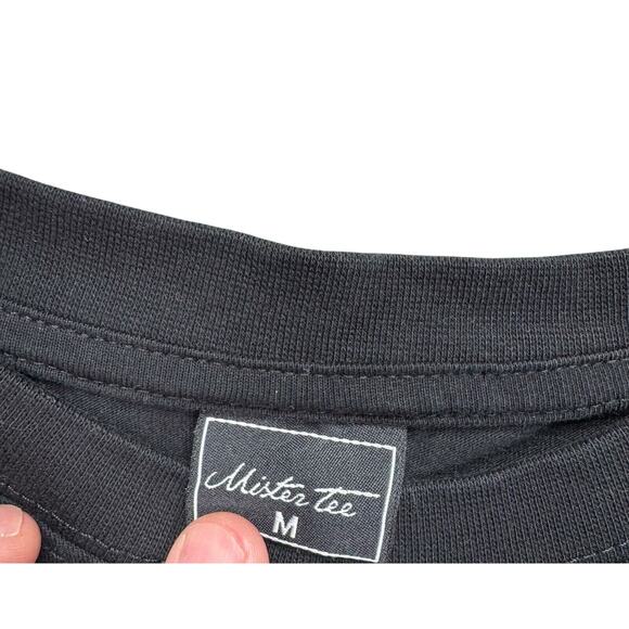 Mister Tee Waterpaint Skull Drip Horror Bad Ass Black T Shirt Men's sz M - Picture 3 of 3